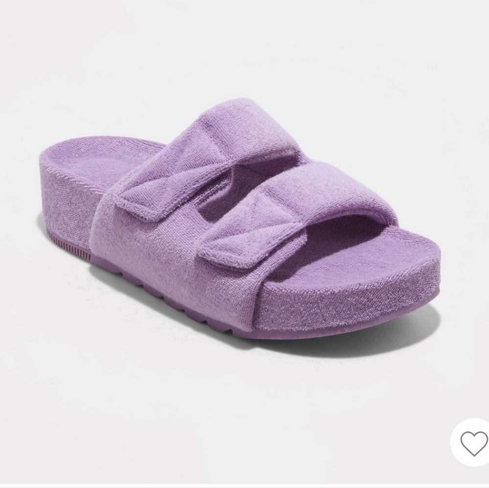 A New Day Women's Remi Platform Slide Sandals - Lavender
